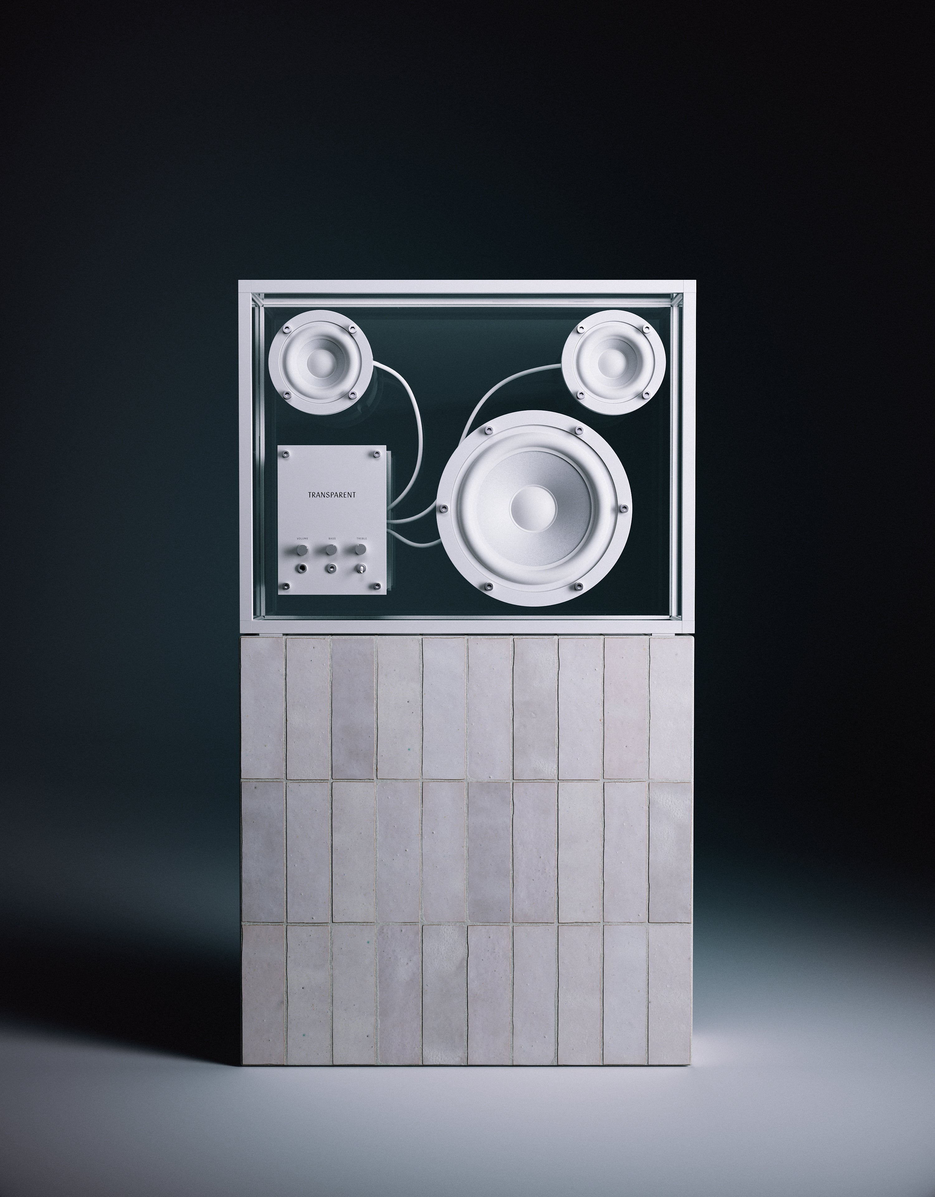 Transparent Speaker - White