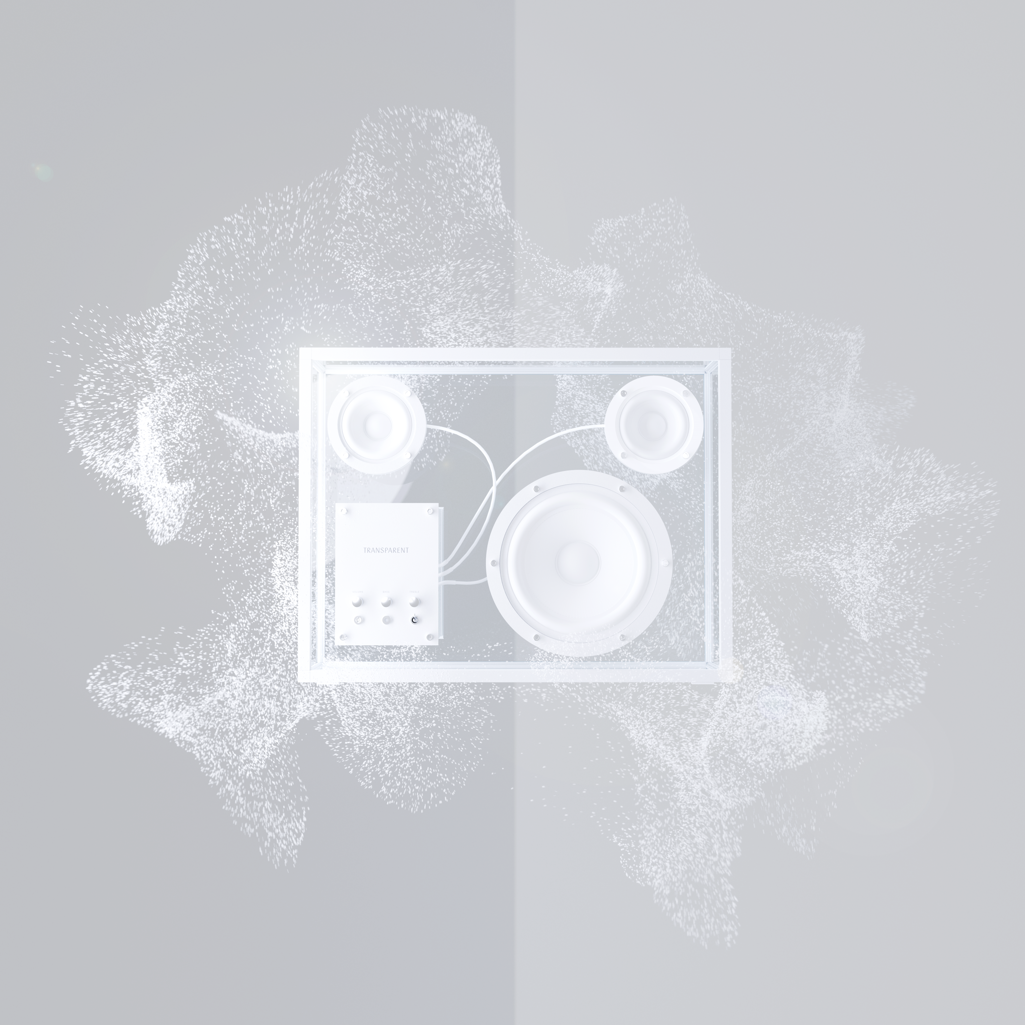 Transparent Speaker - White