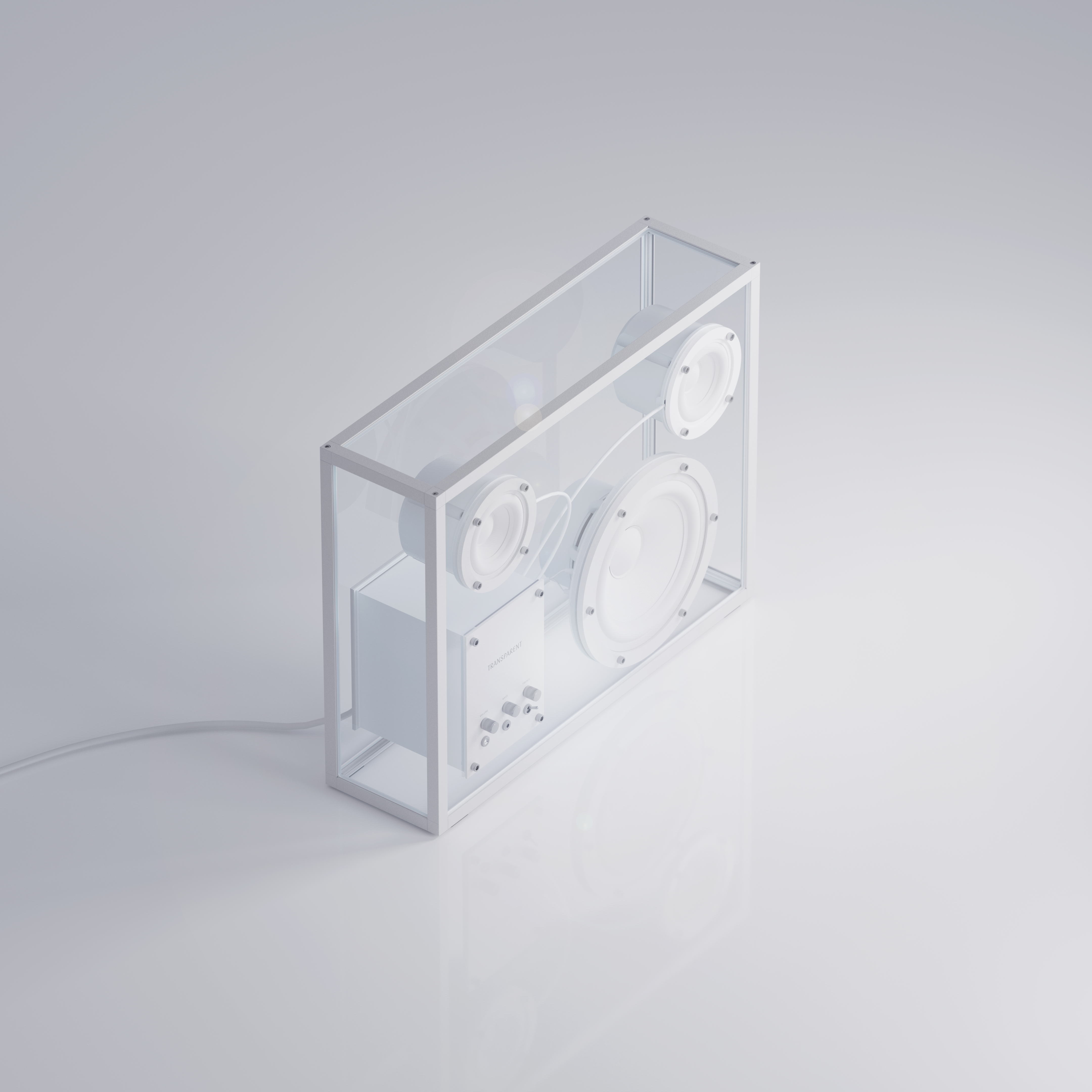 Transparent Speaker - White