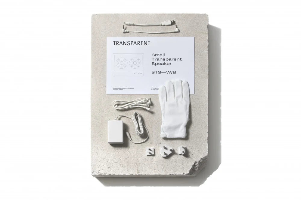Small Transparent Speaker - White