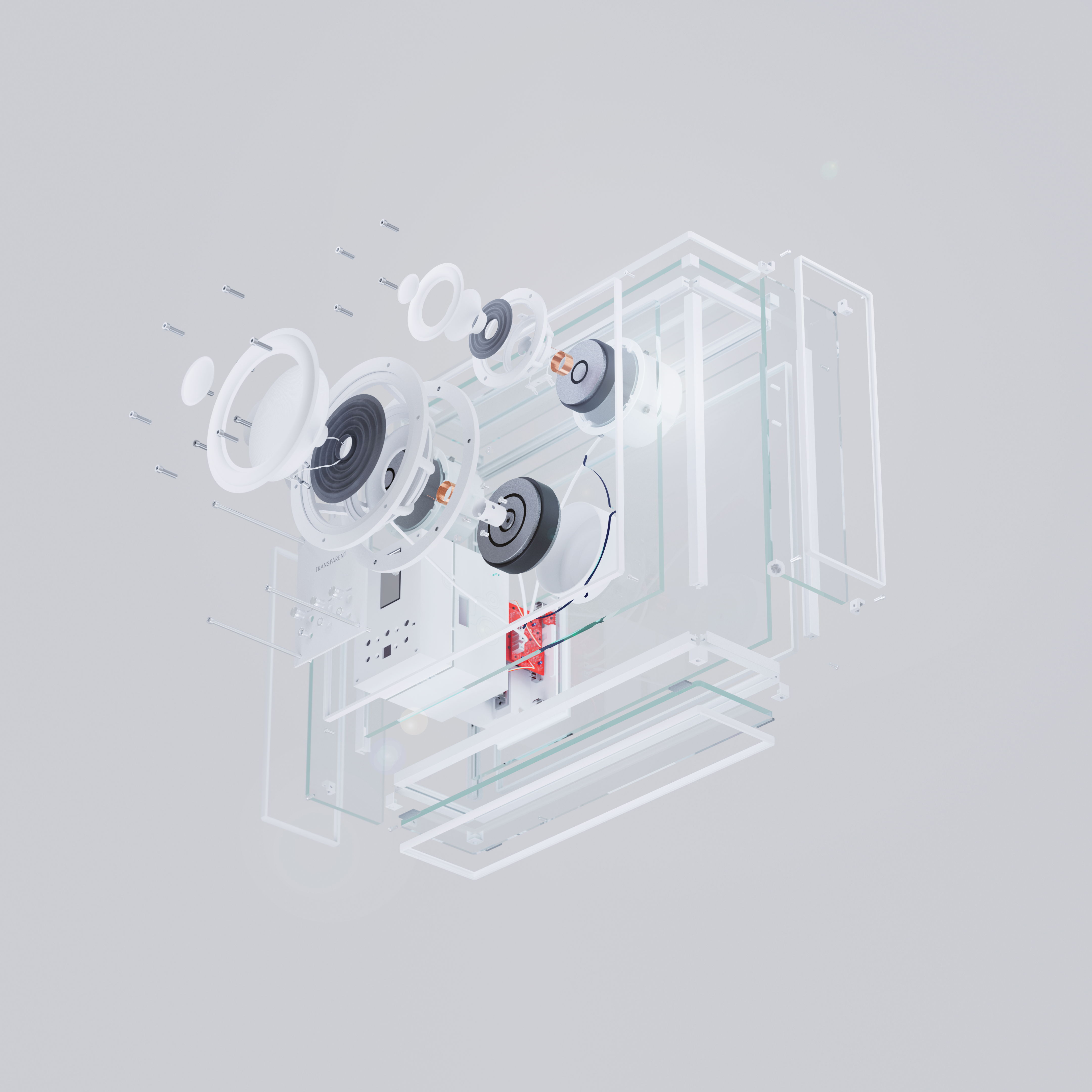 Transparent Speaker - White